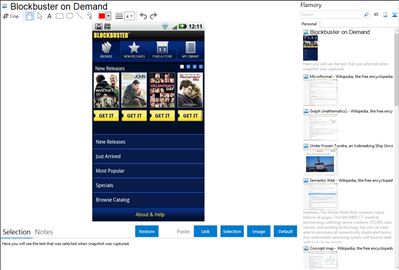 Blockbuster on Demand - Flamory bookmarks and screenshots