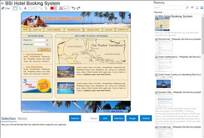 BSI Hotel Booking System - Flamory bookmarks and screenshots