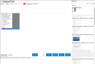 CaptureText - Flamory bookmarks and screenshots