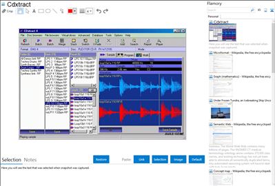 Cdxtract - Flamory bookmarks and screenshots