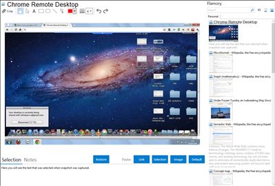 Chrome Remote Desktop - Flamory bookmarks and screenshots