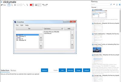 clickymate - Flamory bookmarks and screenshots