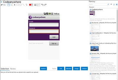 Codeanywhere - Flamory bookmarks and screenshots