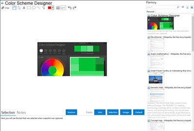 Color Scheme Designer - Flamory bookmarks and screenshots