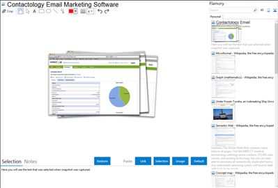Contactology Email Marketing Software - Flamory bookmarks and screenshots