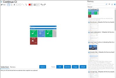 Continua CI - Flamory bookmarks and screenshots