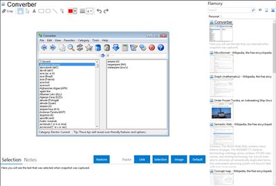 Converber - Flamory bookmarks and screenshots