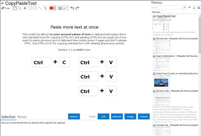 CopyPasteTool - Flamory bookmarks and screenshots