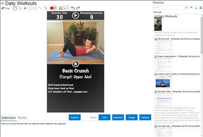 Daily Workouts - Flamory bookmarks and screenshots