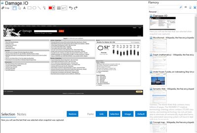 Damage.IO - Flamory bookmarks and screenshots