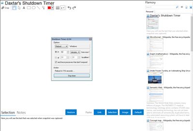 Daxtar's Shutdown Timer - Flamory bookmarks and screenshots