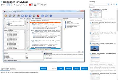 Debugger for MySQL - Flamory bookmarks and screenshots