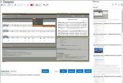 Denemo - Flamory bookmarks and screenshots