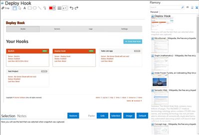 Deploy Hook - Flamory bookmarks and screenshots