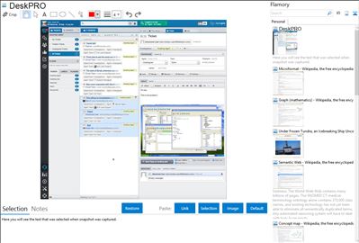 DeskPRO - Flamory bookmarks and screenshots