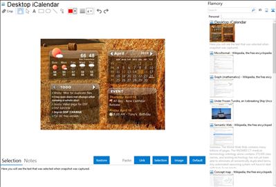 Desktop iCalendar - Flamory bookmarks and screenshots