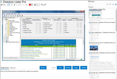 Directory Lister Pro - Flamory bookmarks and screenshots