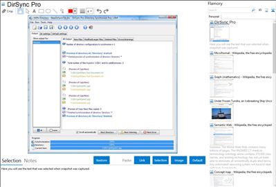 DirSync Pro - Flamory bookmarks and screenshots