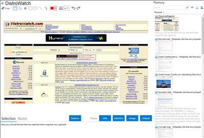 DistroWatch - Flamory bookmarks and screenshots
