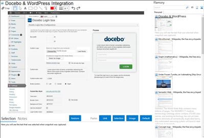 Docebo & WordPress Integration - Flamory bookmarks and screenshots