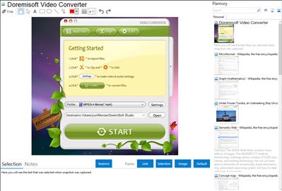 Doremisoft Video Converter - Flamory bookmarks and screenshots