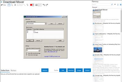 Download Mover - Flamory bookmarks and screenshots