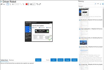 Driver Robot - Flamory bookmarks and screenshots