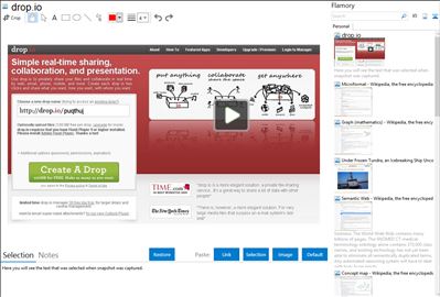 drop.io - Flamory bookmarks and screenshots