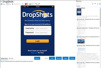 DropShots - Flamory bookmarks and screenshots