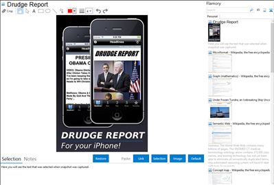 Drudge Report - Flamory bookmarks and screenshots