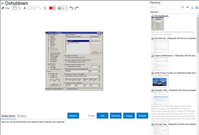 Dshutdown - Flamory bookmarks and screenshots