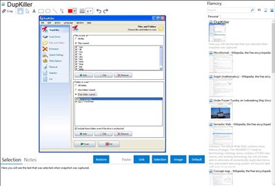 DupKiller - Flamory bookmarks and screenshots