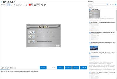 DVD2One - Flamory bookmarks and screenshots