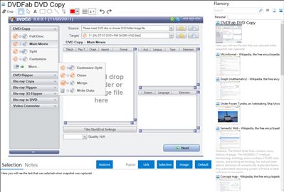 DVDFab DVD Copy - Flamory bookmarks and screenshots