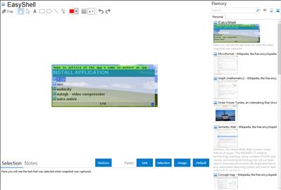 EasyShell - Flamory bookmarks and screenshots