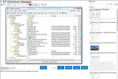 EF Checksum Manager - Flamory bookmarks and screenshots
