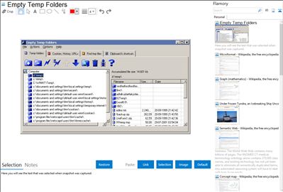 Empty Temp Folders - Flamory bookmarks and screenshots