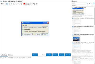 Empty Folder Nuker - Flamory bookmarks and screenshots