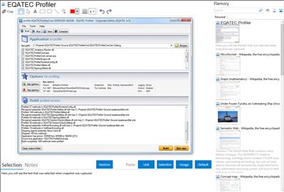 EQATEC Profiler - Flamory bookmarks and screenshots