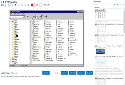 Explore2fs - Flamory bookmarks and screenshots