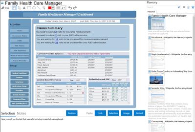 Family Health Care Manager - Flamory bookmarks and screenshots