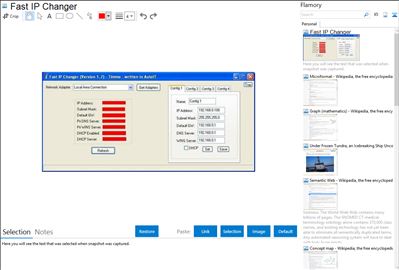 Fast IP Changer - Flamory bookmarks and screenshots