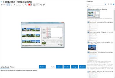 FastStone Photo Resizer - Flamory bookmarks and screenshots