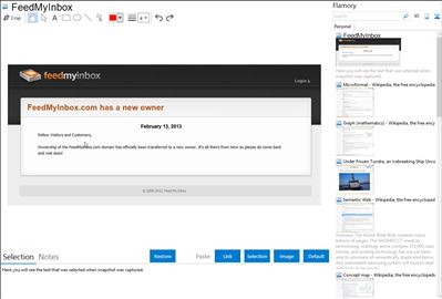 FeedMyInbox - Flamory bookmarks and screenshots