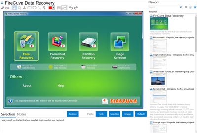 FireCuva Data Recovery - Flamory bookmarks and screenshots