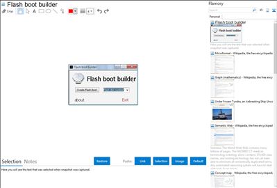 Flash boot builder - Flamory bookmarks and screenshots