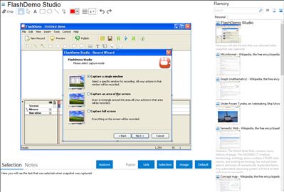 FlashDemo Studio - Flamory bookmarks and screenshots