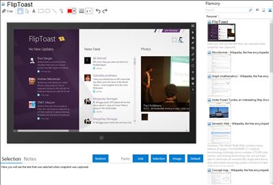 FlipToast - Flamory bookmarks and screenshots