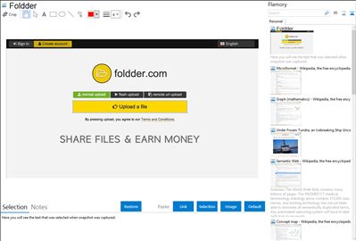 Foldder - Flamory bookmarks and screenshots