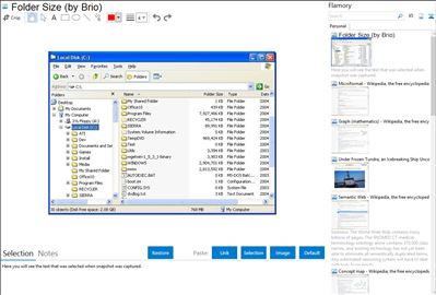 Folder Size (by Brio) - Flamory bookmarks and screenshots